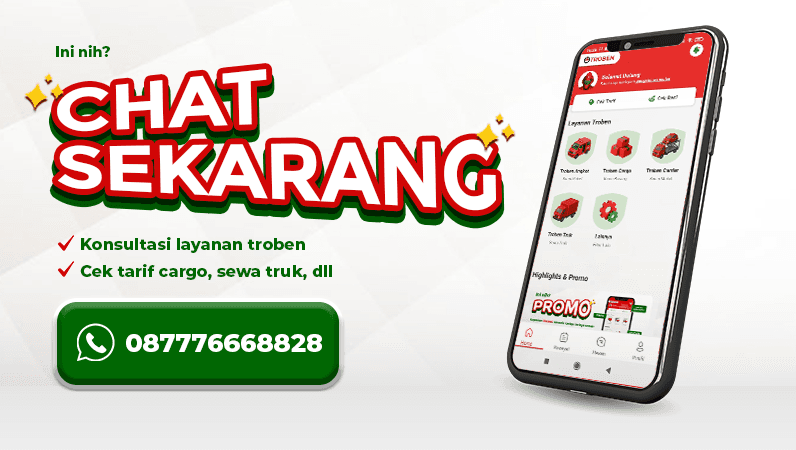 Hubungi WA resmi Troben Indonesia, perusahaan ekspedisi, logistik, dan cargo